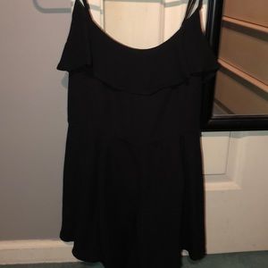 XS BLACK COTTON ON ROMPER